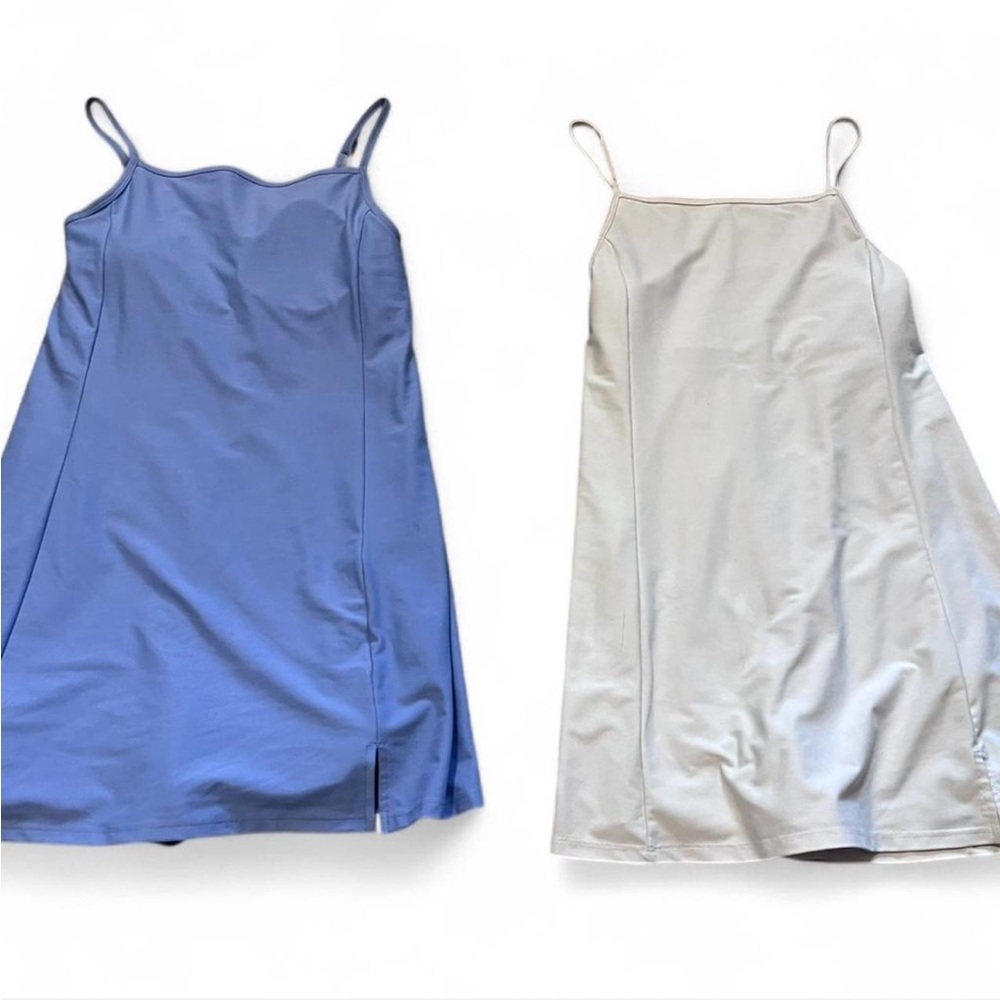 *Set of two* Old Navy Active Slip Dresses Blue and White Size Small
